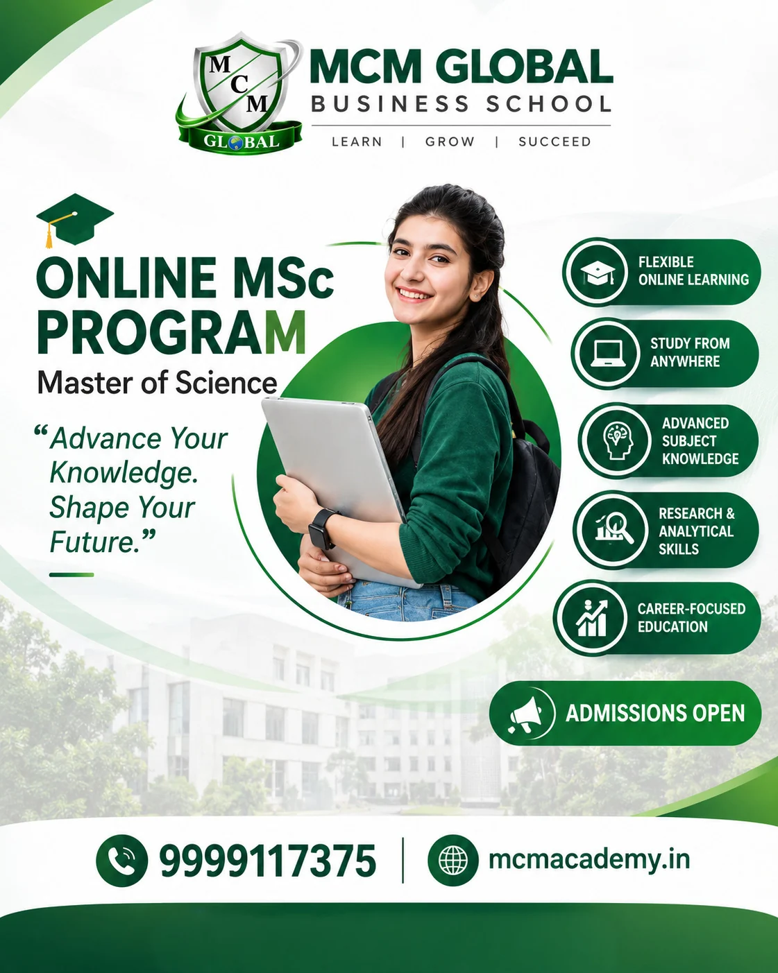 Online MSc Program – Advance Your Knowledge and Shape Your Future
