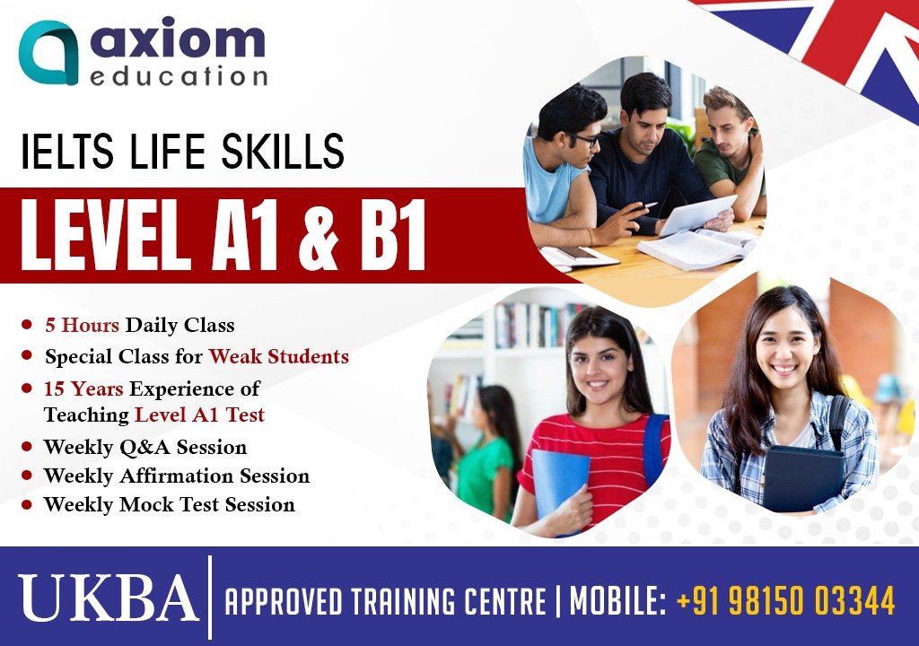 IELTS Life Skills A1 | UK Visa English A1/B1 | Spoken English | IELTS/PTE Coaching – Ludhiana